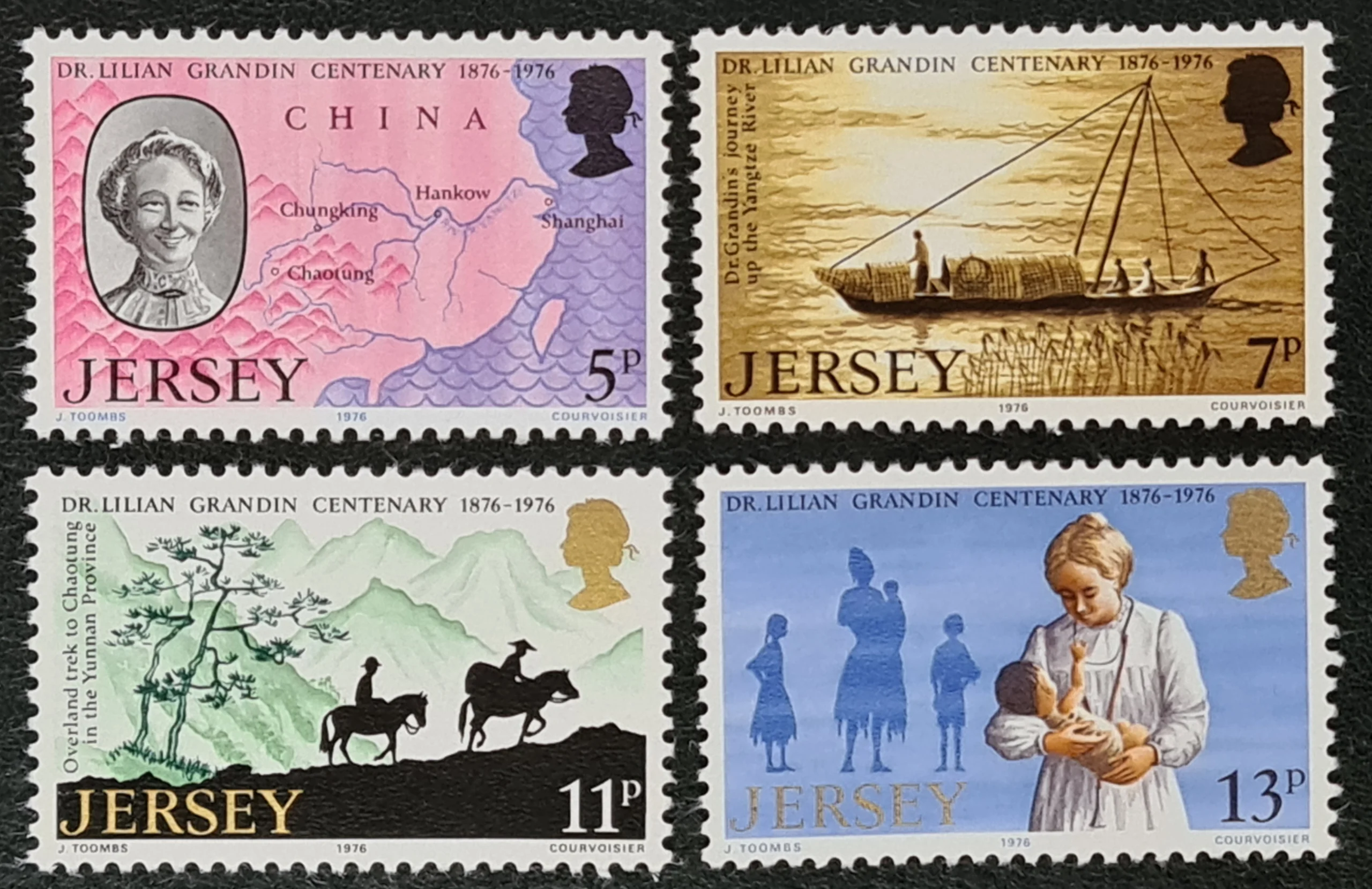 Jersey 1976 'Grandin Centenary' SG164-167 Set of 4 LMM