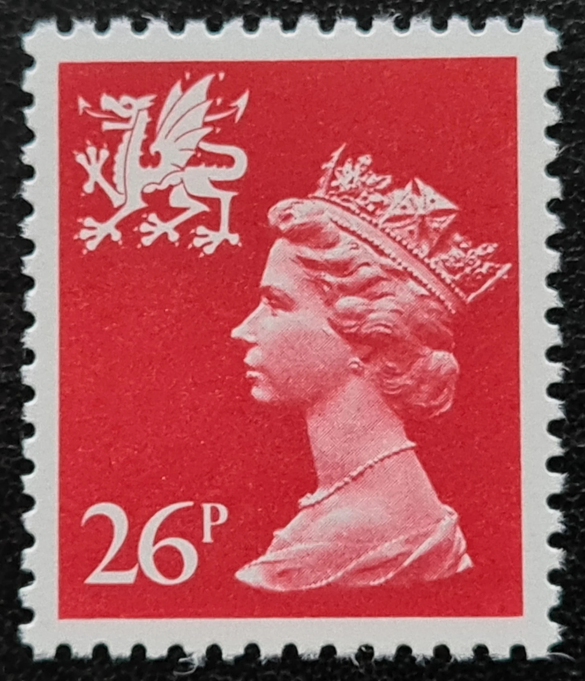 Great Britain Queen Elizabeth II Wales SG W61 26p Rosine Regional Machin Definitive MNH