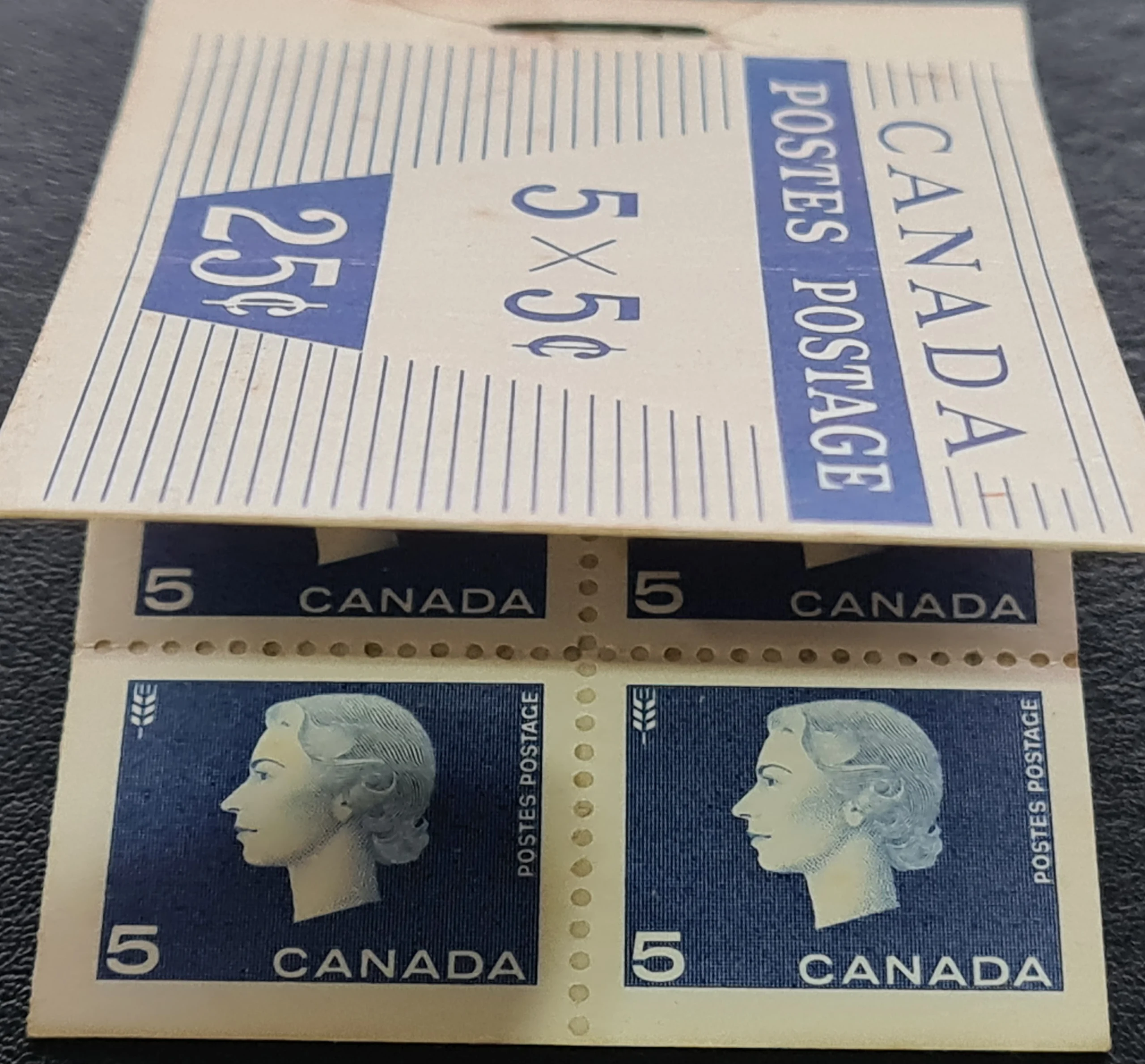 Canada QEII 1963 Booklet 25c. #405pi. MNH - Image 3